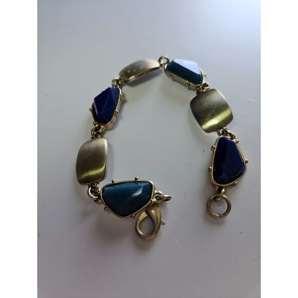 Liz Claiborne silver tone blue bracelet - Picture 3 of 7